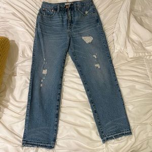Madewell classic straight jeans